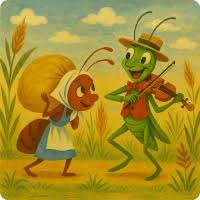 الصرصار و النملة