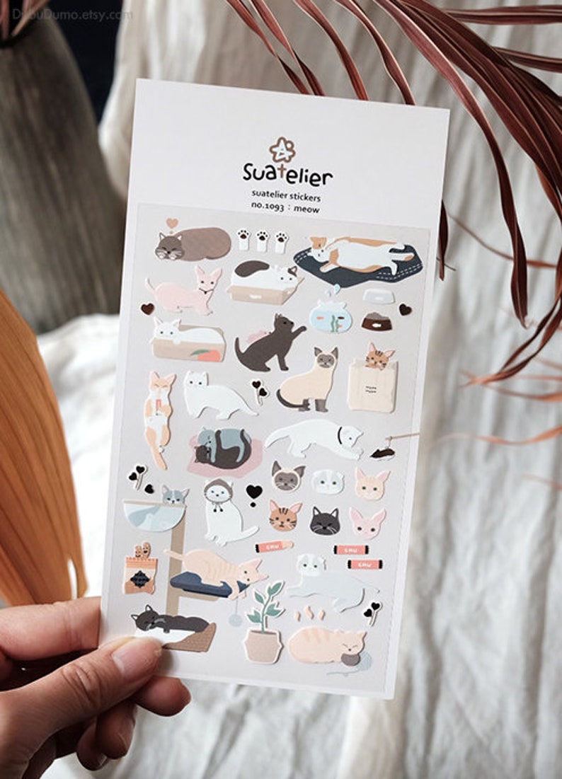 ملصقات لمحبي القطط 