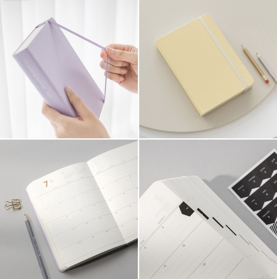 أجندة ودفتر يوميات 2022 - أصفر ليموني 