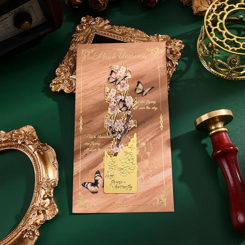 قاطع كتاب أزهار الخوخ بيج قاطع كتاب أزهار الخوخ بيج