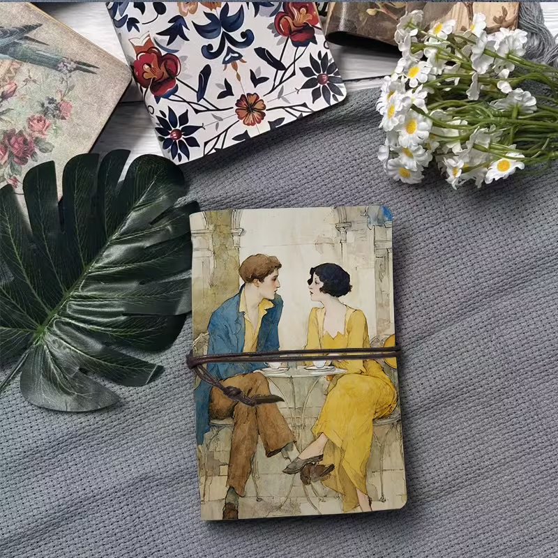 مفكرة جلدية بحجم A6 