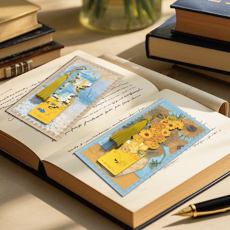 قاطع كتاب زهرة دوار الشمس 2 - معدن