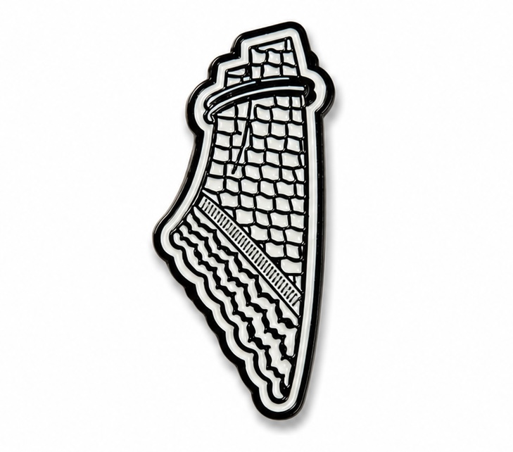 ملصق كوفية كبير معدن
